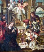 Pieter Coecke van Aelst Adoration by the Shepherds oil painting on canvas